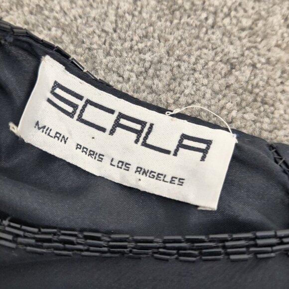 Scala Vintage-Inspired Silk-Blend Evening Dress - 2X - Embroidered Elegance - Picture 10 of 16